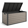Coffre de rangement extérieur en polypropylène et acier 130x70x60cm