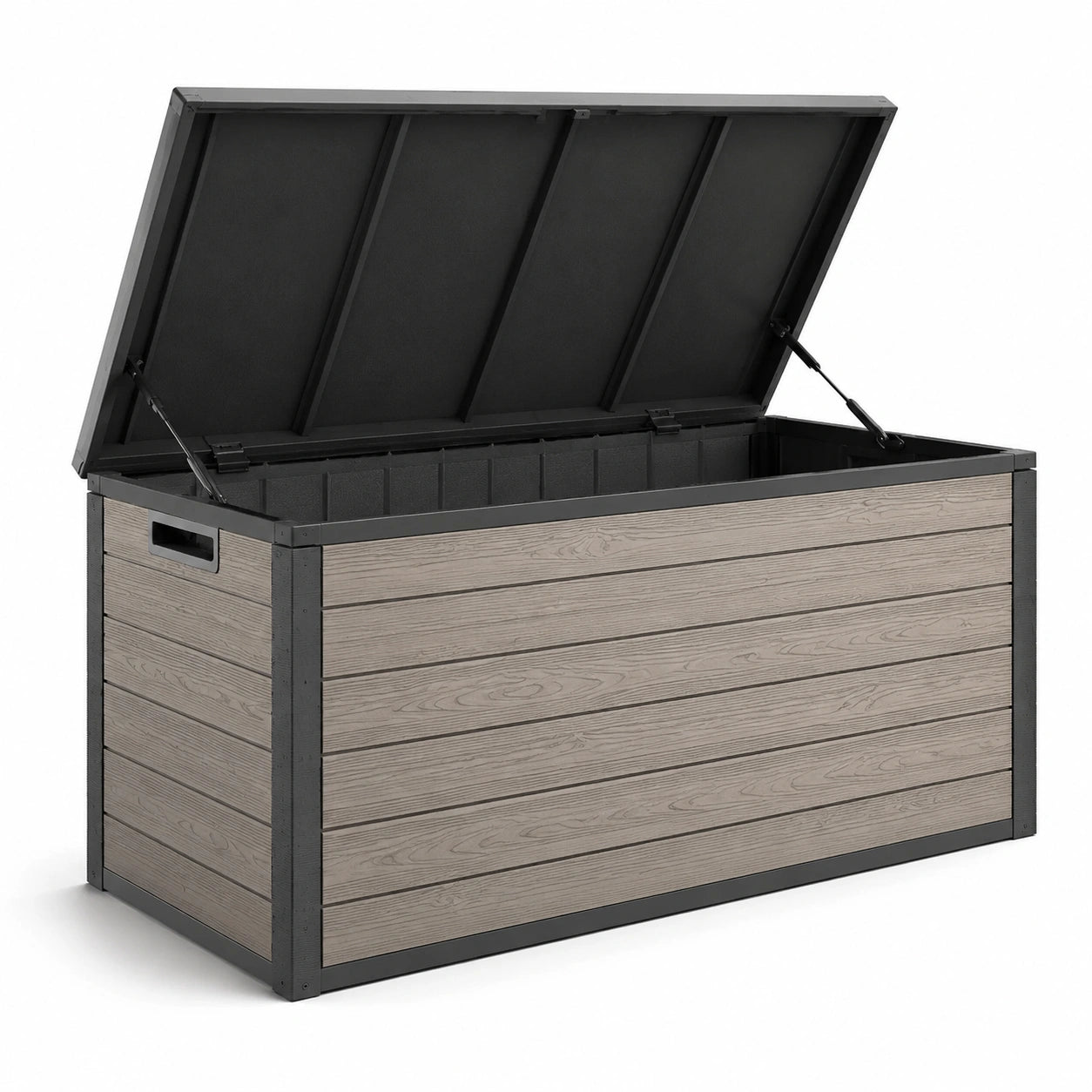 Coffre de rangement extérieur en polypropylène et acier 130x70x60cm