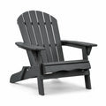 Fauteuil Adirondack en bois composite noir pour extérieur