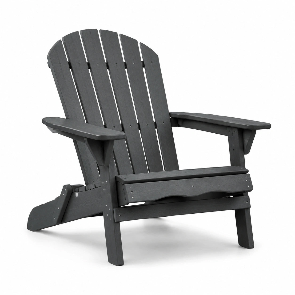 Fauteuil Adirondack en bois composite noir pour extérieur